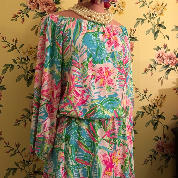 🍃🌸 Lilly Pulitzer Romper Sz X-Large 🌸🍃